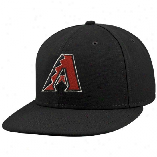 Arizona Diamondbacks Hats : New Era Arizona Diamoncbacks Black On-firld 59fifty Fitted Hats
