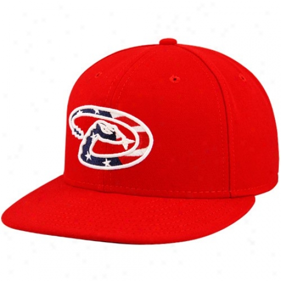Arizona Diamondbacks Merchandise: New Era Arizona Diamondbacks Red Stars & Stripes On-field  59fifty Fitted Hat