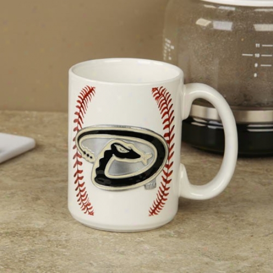 Arizona Diamondbacks Pewter Logo Baseball Coffee Mug