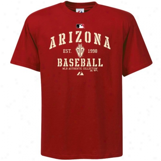 Arizona Diamondbacks Shirts : Majestic Arizona Diamondbacks Youth Sedona Red Ac Classic Shirts