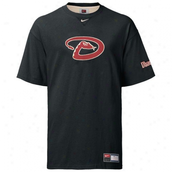 Arizona Diamondbacks T Shirt : Nike Arizona Diamondbacks Black Tackle T Shirt