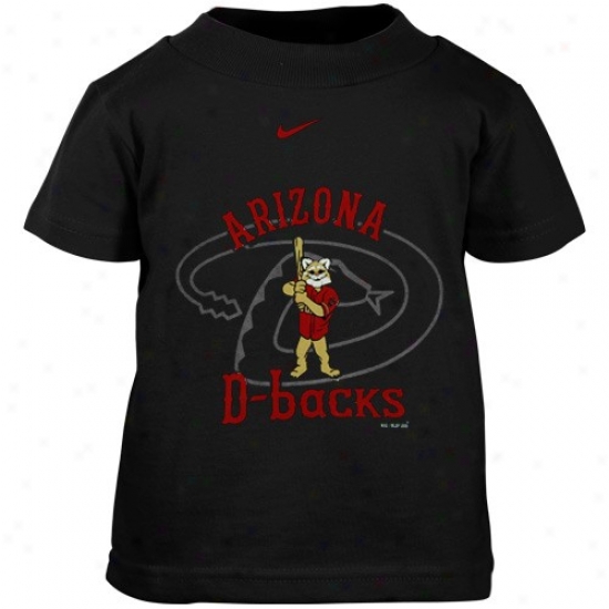 Arizona Diamondbacks T-shirt : Nike Arizona Diamondbacks Preschool Black Mascot T-shirt