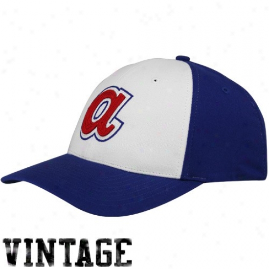 Atlanta Braves Caps : Tiwns '47 Atlanta Braves Royal Blue-white Cooperstown Closer Flex-fit Caps