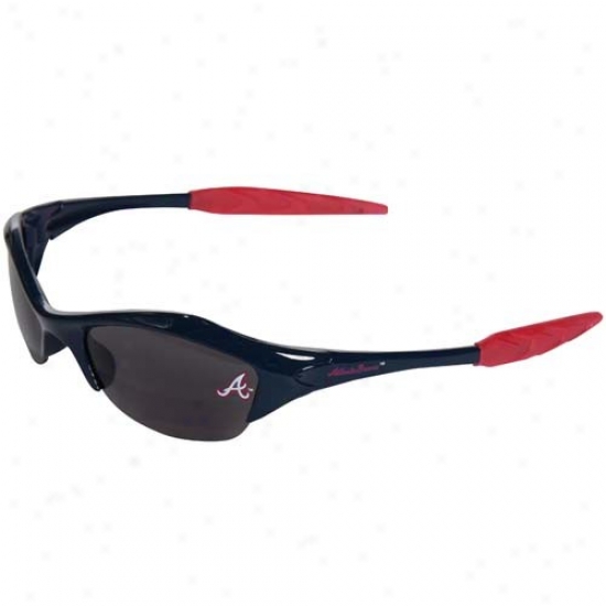 Atlanta Braves Navy Blue Mlb Half Frame Wantonness Sunglasses