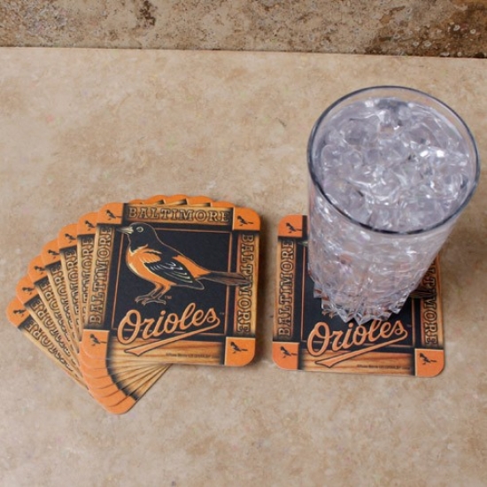 Baltimore Orioles 8-pack Absorbent Paperkrafy Coasters