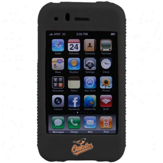 Baltimore Orioles Black Mlb Silicone Iphone Cover