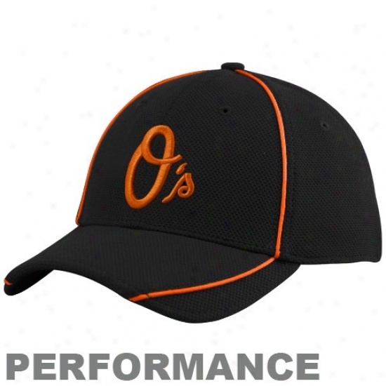 Baltimore Orioles Caps : New Era Baltimore Orioles Youth Black 2010 Official Batting Practice Flex Fit Performance Caps