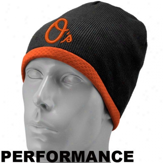 Baltimore Orioles Gear: New Era Baltimore Orioles Black On-field Perfromance Knit Beanie