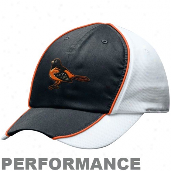 Baltimore Orioles Hat : Nike Baltimore Orioles Ladies White-black Mlb Nikefit Adjustable Performance Hat