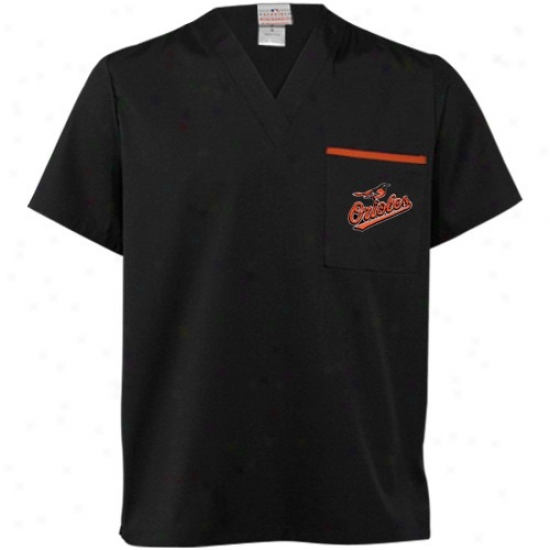 Baltimore Orioles T-shirt : Baltimore Orioles Black Scrub Excel