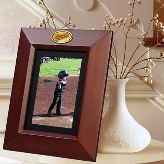 Baltimore Orioles Wooden Vertical Picture Frame