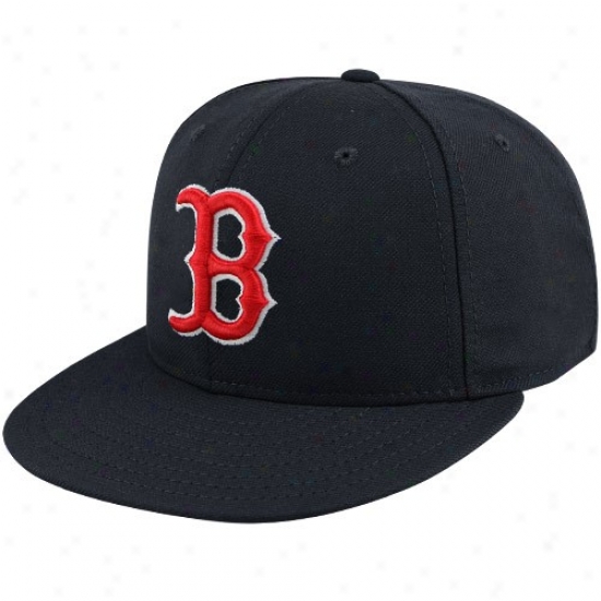 Boston Red Sox Cap : New Era Boston Red Sox Youth Navy Blue On-field 59fifty Fitted Cap