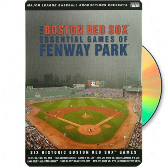 Boaton Red Sox Essential Games Of Fenway Park 6-disc Dvd Set
