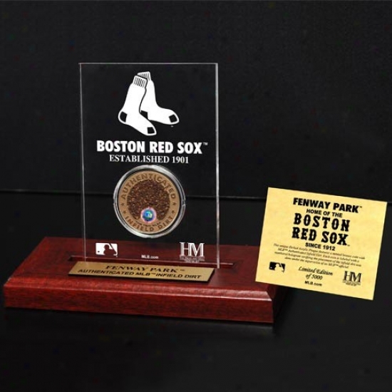 Boston Red Sox Fenway Park Infield Dirt Coin Etchrd Acrylic