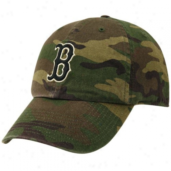 Boston Red Sox Gear: Twins Enterprise Boston Red Sox Camo Franchise Fittex Hat