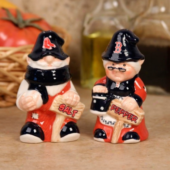 Boston Red Sox Gnome Salt & Pepper Shakers