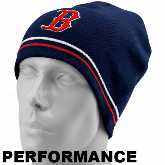 Boston Red Sox Hat : New Point of time Boston Red Sox Navy Blue Mlb Authentic Toque Performance Knit Beanie