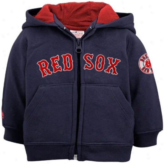 Boston Red Sox Hoodies : Majestic Boston Red Sox Toddler Navy Blue Zip Up Hoodies