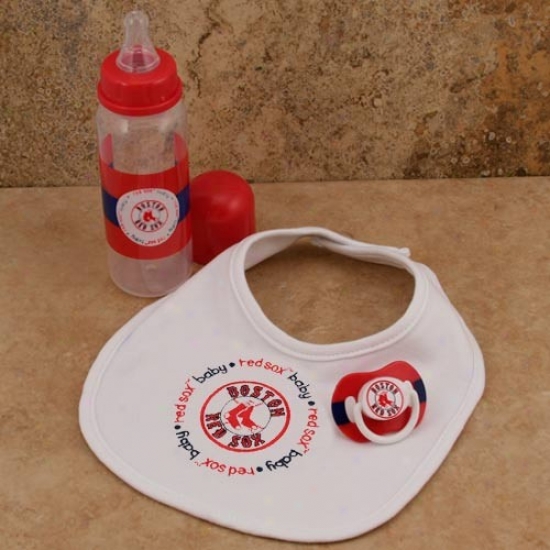 Boston Red Sox Infant Three-piece Gift Set