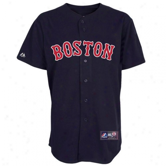 Boston Red Sox Jersey : Majestic Boston Red Sox Youth Navy Blue Replica Baseball Jersey