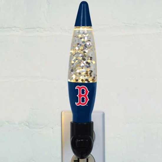 Bosyon Red Sox Metal Sparkling Moion Night Light
