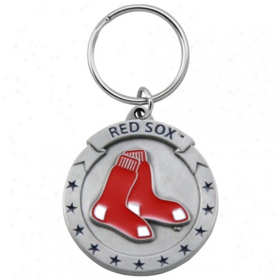 Boston Red Sox Mlb Pewter Logo Keychain