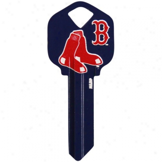 Boston Red Sox Navy Blue House Key