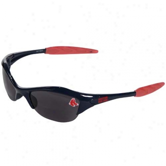 Boston Red Sox Navy Blue Mlb Half Frame Sport Sunglasses