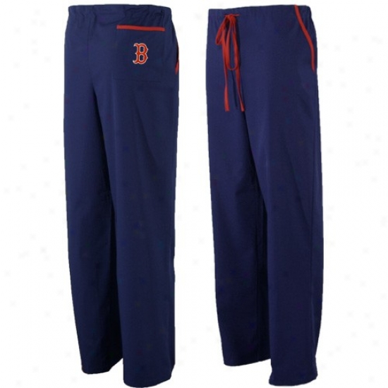 Boston Red Sox Navy Blue Scrub Pants