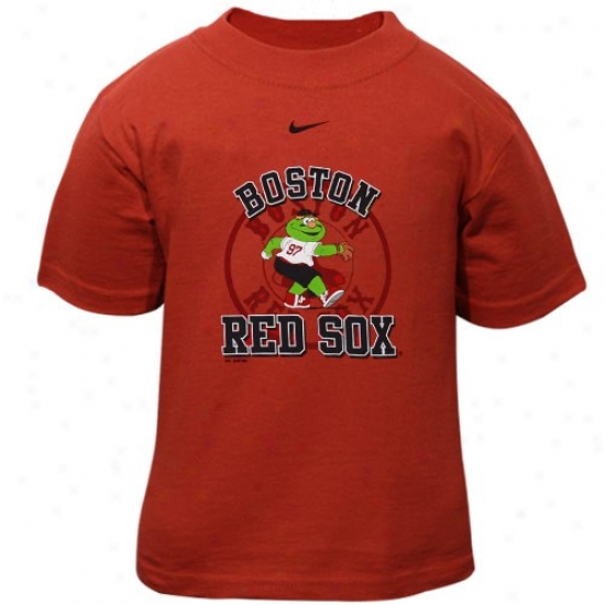 Boston Red Sox Shirt : Nike Boston Red Sox Toddler Red Mascot Shiry
