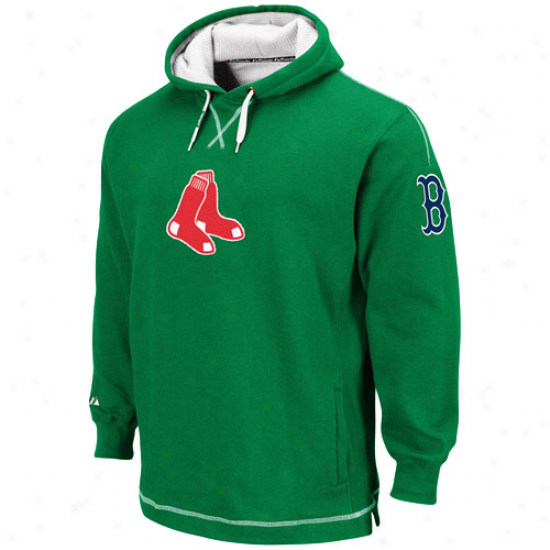 Booston Red Sox Sweat Shirts : Majestic Boston Red Sox Green The Liberation Pullover Sweat Shirtw