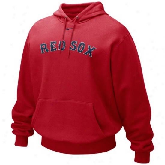 Bostton Red SoxS weatshirts : Nike Boston Red Sox Red Tackle Twill Sweatshirts