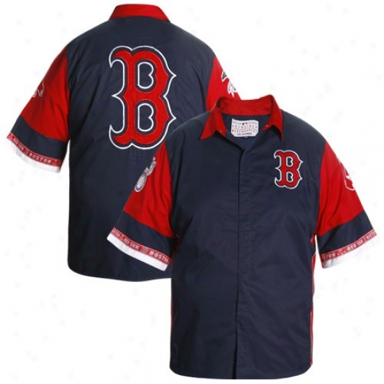 Boston Red Sox T Shirt : Boston Red Sox Navy Blue Pit Crew T Shirt