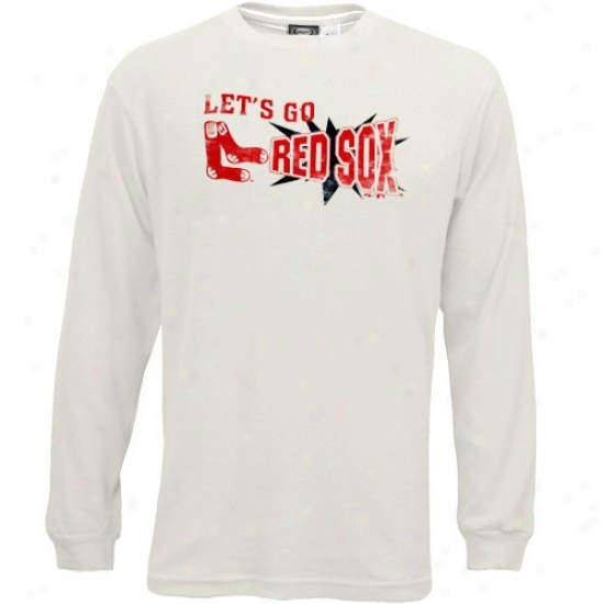 Boston Red Sox T Shirt : Majestic Boston Red Sox Natural Cooperstown Hustle A ~ time Sleeve Thermal T Shirt