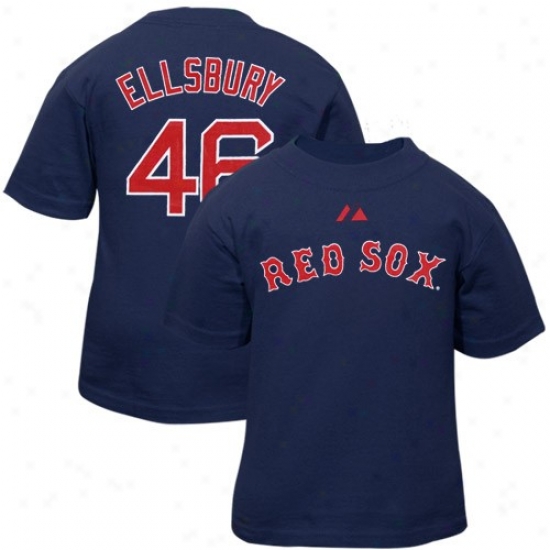Boston Red Sox T Shirt : Majestic Boston Red Sox #46 Jacoby Ellsbury Infant Navy Blue Player T Shirt