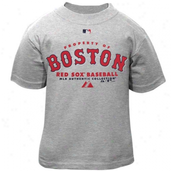 Boston Red Sox T Shirt : Majestic Boston Red Sox Toddler Ash Propeety Of T Shirt