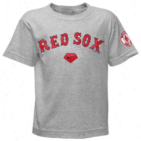 Boston Red Sox T-shirt : Nike Boston Red Sox Preschool Ash Practice T-shirt