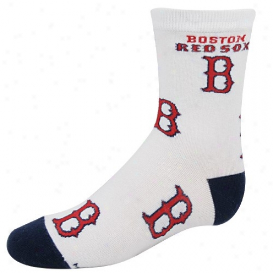 Boston Red Sox Toddler Pale All Over Print Sock