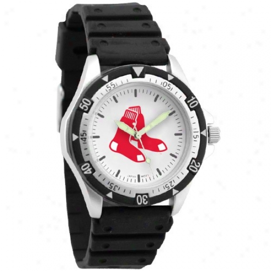 Boston Red Sox Watch : Boston Red Sox Men's Black Option Watch