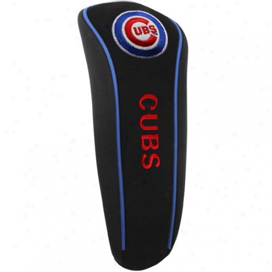 Chicago Cubs Black Team Logo Golf Club Headcover