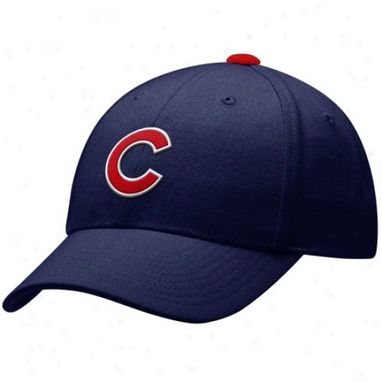 Chicago Cubbs Caps : Nike Chicago Cubs Navy Blue Cooperstown Adjustable Wool Caps
