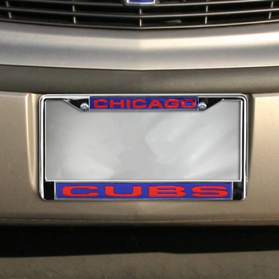 Chicago Cubs Chromee License Plate Frame