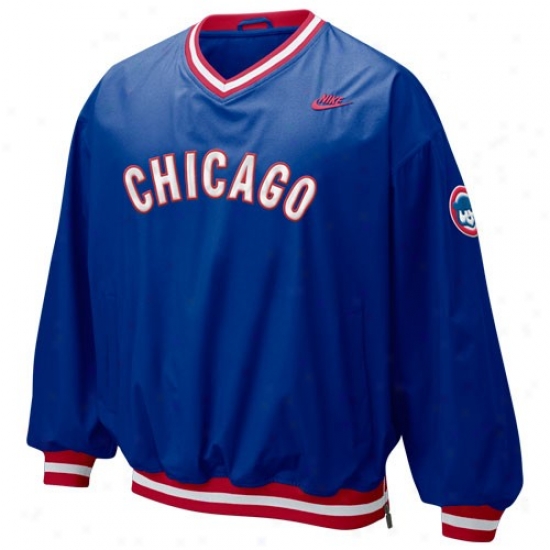 Chicago Cubs Jacket : Nike Chicago Cubs Royal Blue Beanball Windshirt