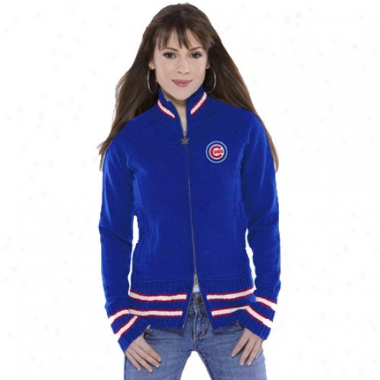 Chicago Cubs Jackets : Touch By Alyssa Milano Chicago Cubs Ladies Royal Dismal Draft Day Jackets