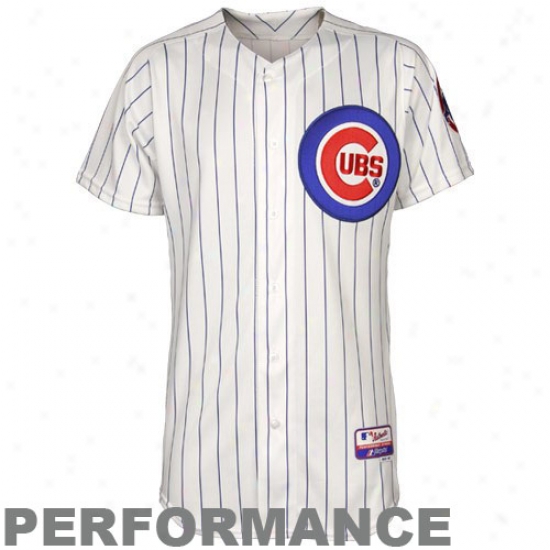 Chicago Cubs Jersey : Majestic Chicago Cubs White Authentic Cool Base Jersey