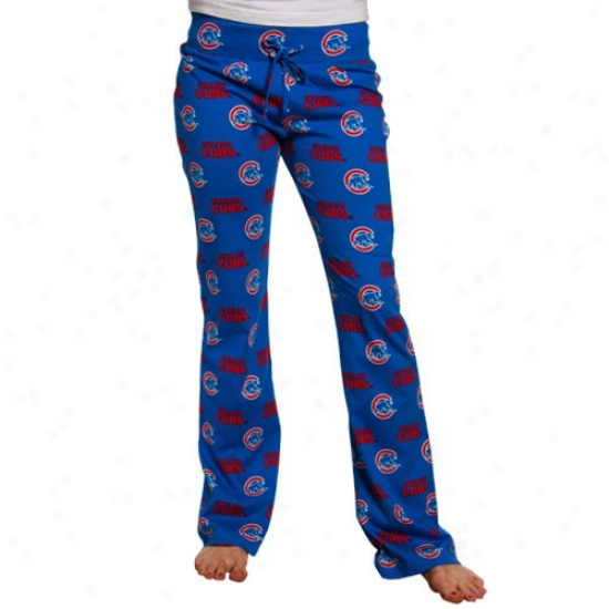 Chicago Cubs Ladies Royal Blue Genesis Pajama Pants