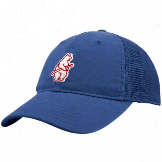 Chicago Cubs Merchandise: Chicago Cubs Royal Blue Cooperqtown D-belt Adjustable Hat