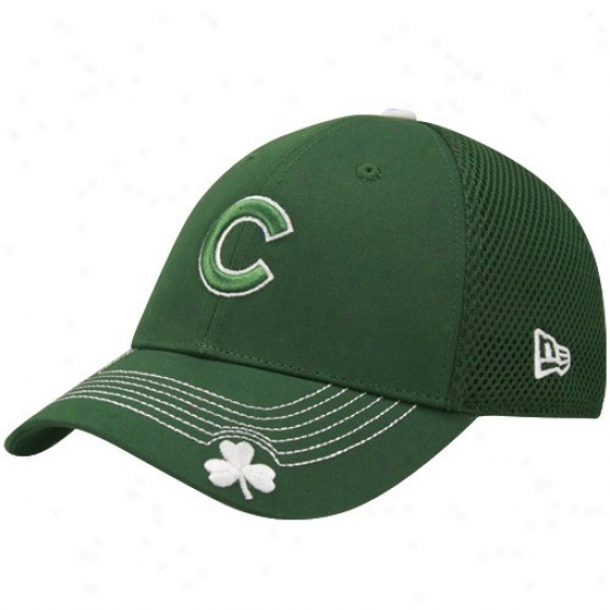 Cihcago Cubs Merchandise: New Era Chicago Cubs Kelly Green Shamrock Neo 39thirty Course Fit Hat