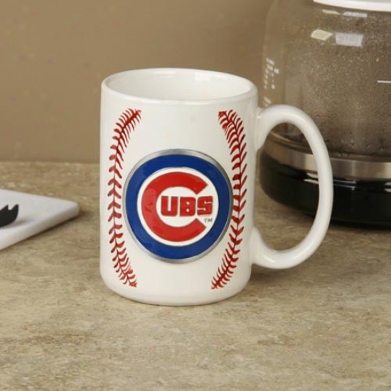 Chhicago Cubs Pewter Logo Baseball Coffee Mug