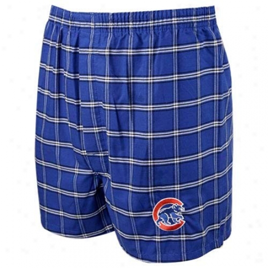 Chicago Cubs Royal Blue Dviision Boxer Shorts